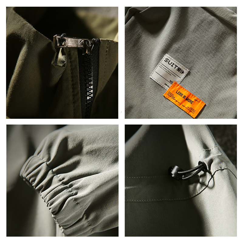 High Quality Splicing Pullover Jacket Streetwear Kpop Korean Style Fashions Clothes Hip Hop College Army Jackets Clothing
