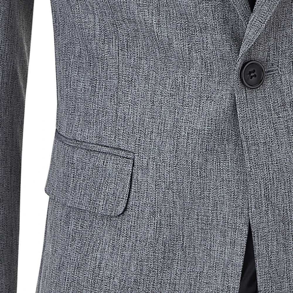 Men Blazer Casual Slim Fit Sport Coats One Button Lightweight Suit Jacket Fashion Classic Jackets for Men Wedding Business Coat W241216