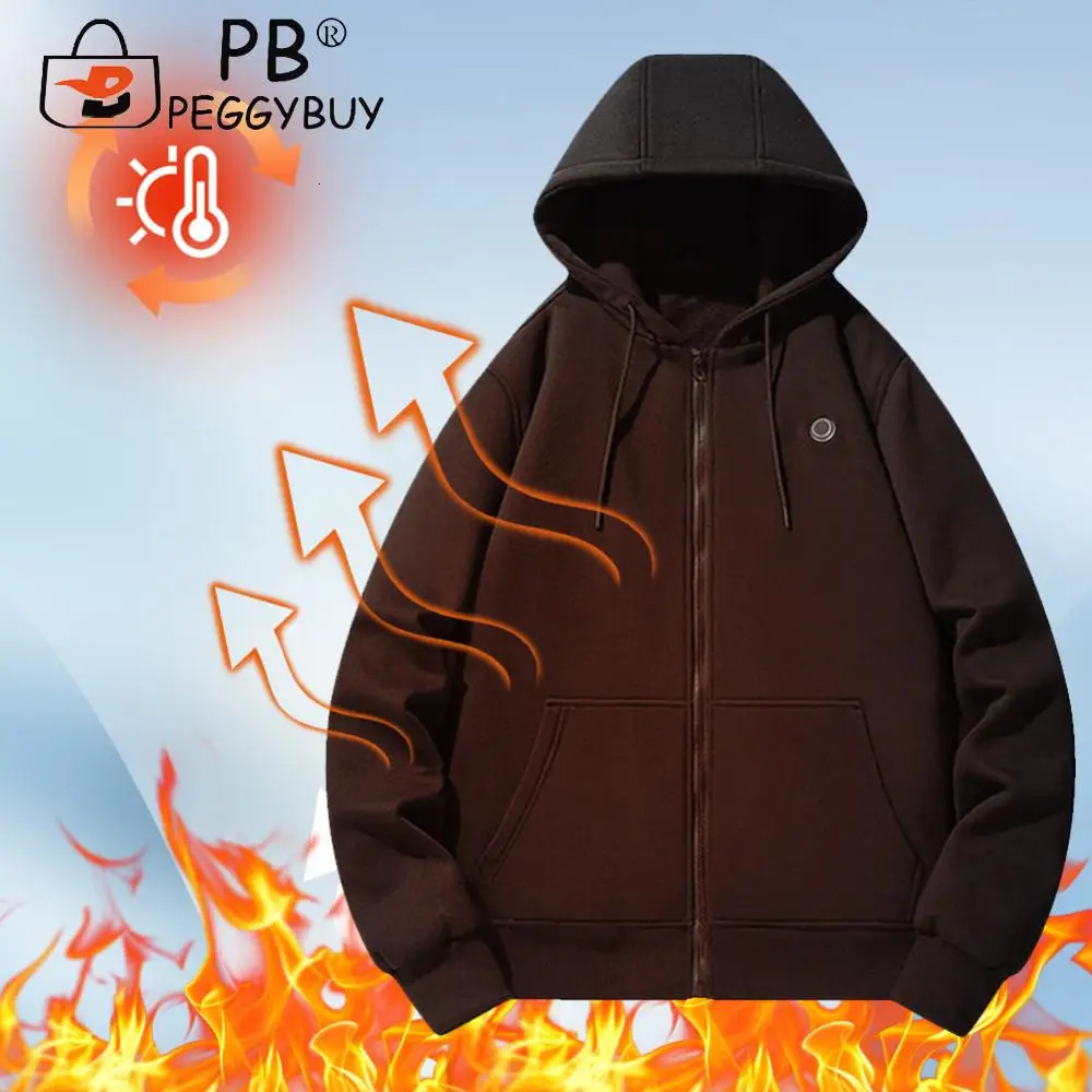 Electric hooded sweatshirt winter casual hooded sweatshirt long sleeved street jacket for men and women 241214