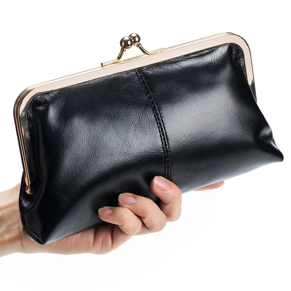 Home>Products>Fashion>Retro Clip on Clutch Wallet>Womens Single Port Gold Storage Bag Mobile Wallet 2080 241212