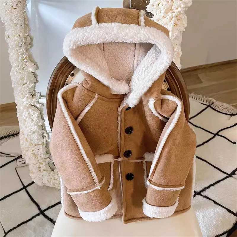 Boys Coat Cotton Jacket Windbreak Outerwear 2024 Brown Winter Autumn Thicken Warm Skiing Christmas Gift Childrens ClothingXJ241214