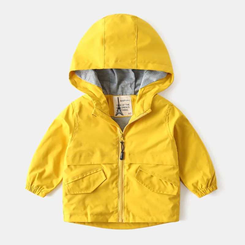 Children Jackets Autumn Spring Kids Outerwear Coats Cute Solid Color Jackets For Boys Baby Boys Windbreaker 2-6TXJ241214