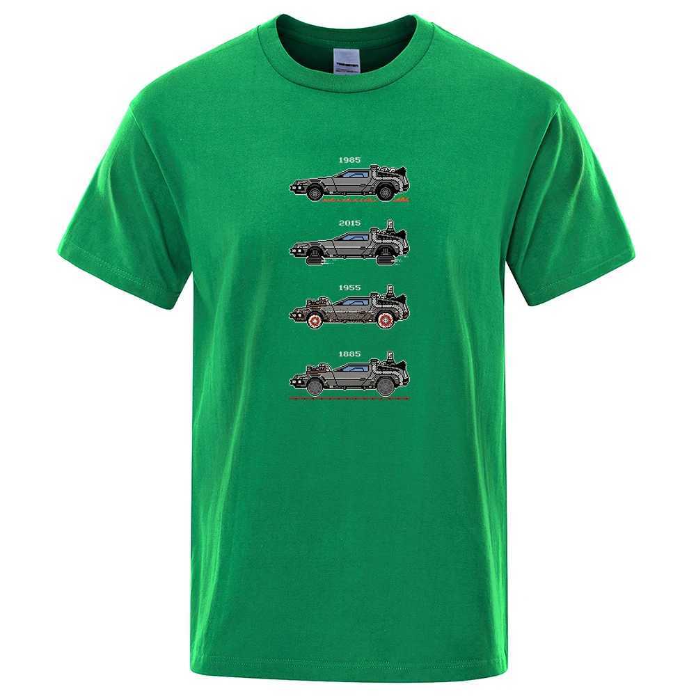Retro Style Back To The Future Print Funny Tshirts Men Women Cotton T-Shirts Oversized Loose Tee Clothes Harajuku O-Neck Tops W241216