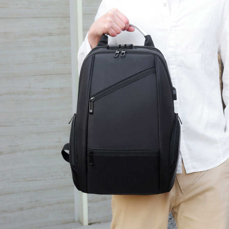 Backpack Mens Backpack Security WoMens Business Travel Multi-function Password Lock Bag Large Capacity Travel Bag Laptop Bag 240920