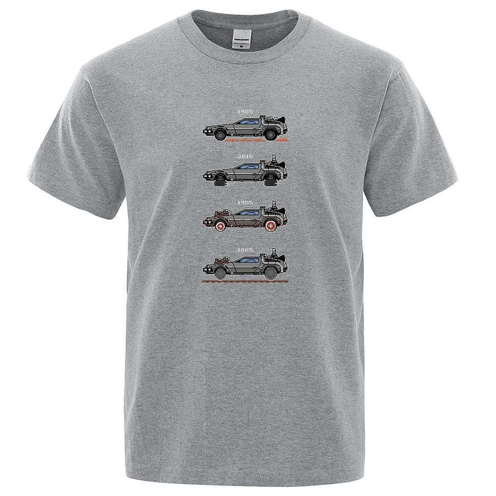 Retro Style Back To The Future Print Funny Tshirts Men Women Cotton T-Shirts Oversized Loose Tee Clothes Harajuku O-Neck Tops W241216