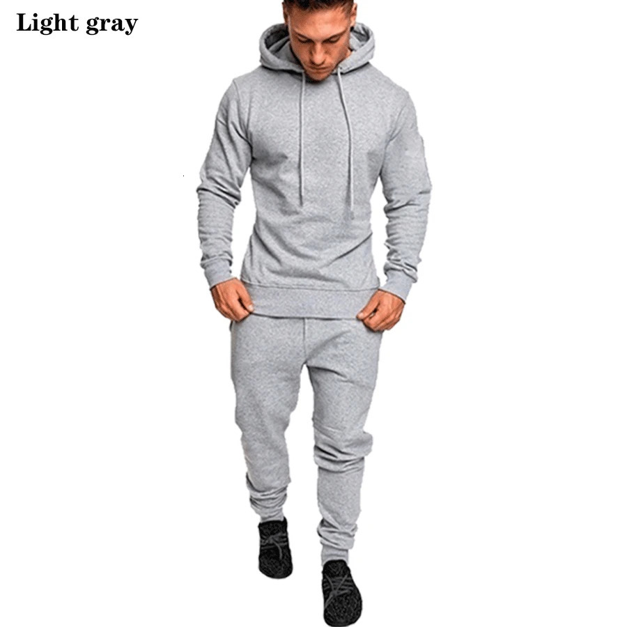 Mens highquality camouflage sportswear autumn warm suit S4XL Plus size hoodie set 241211
