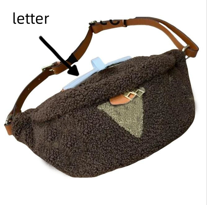 Fanny pack teddy designer bag fluffy bumbags flower winter sac luxe crossbody waist bags for mens women zipper letter brown retro classical xb133