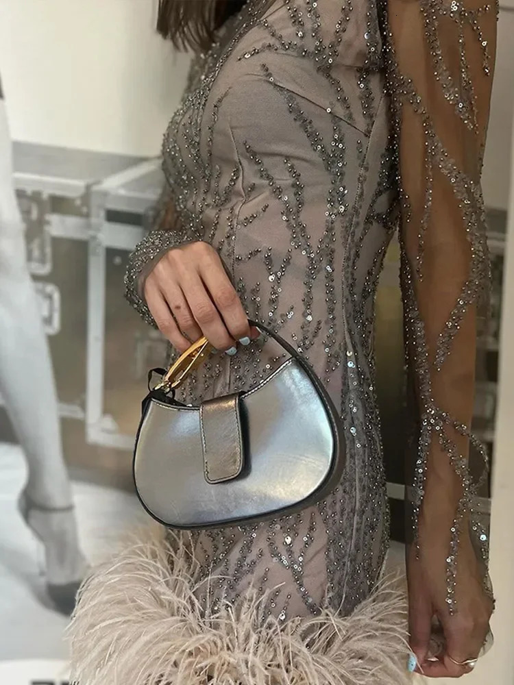 2024 Mesh Sheer Sequined Long Sleeve Dress Fashion Sexy Feather Sequins Partywear Mini Dresses Women Chic Party Vestidos 241214
