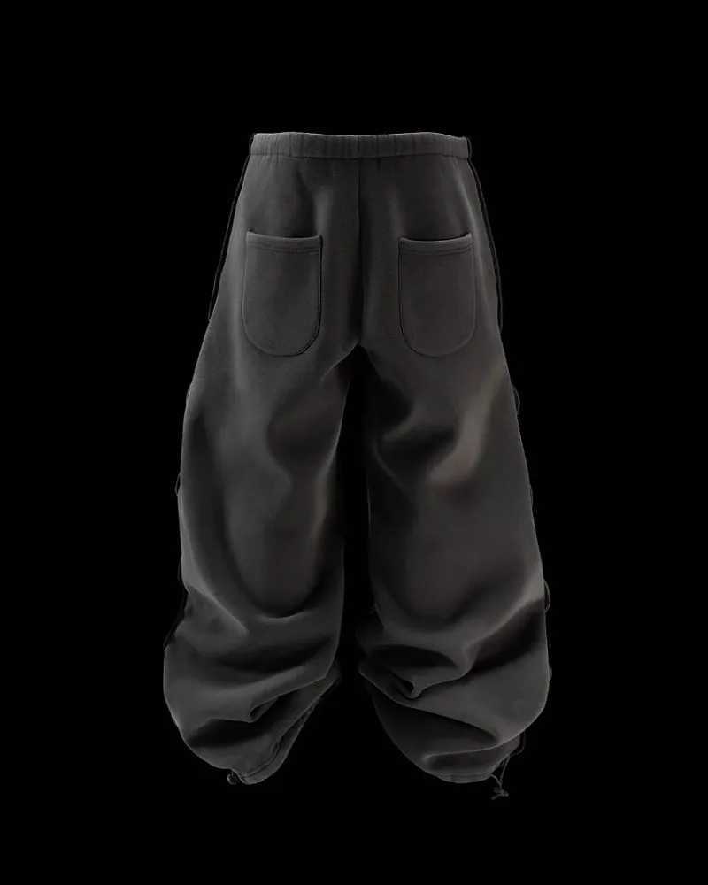 Fashionable Harajuku streetwear mens Y2K pants hip-hop trend casual wide leg pants retro street goth couple bag sweater X241216