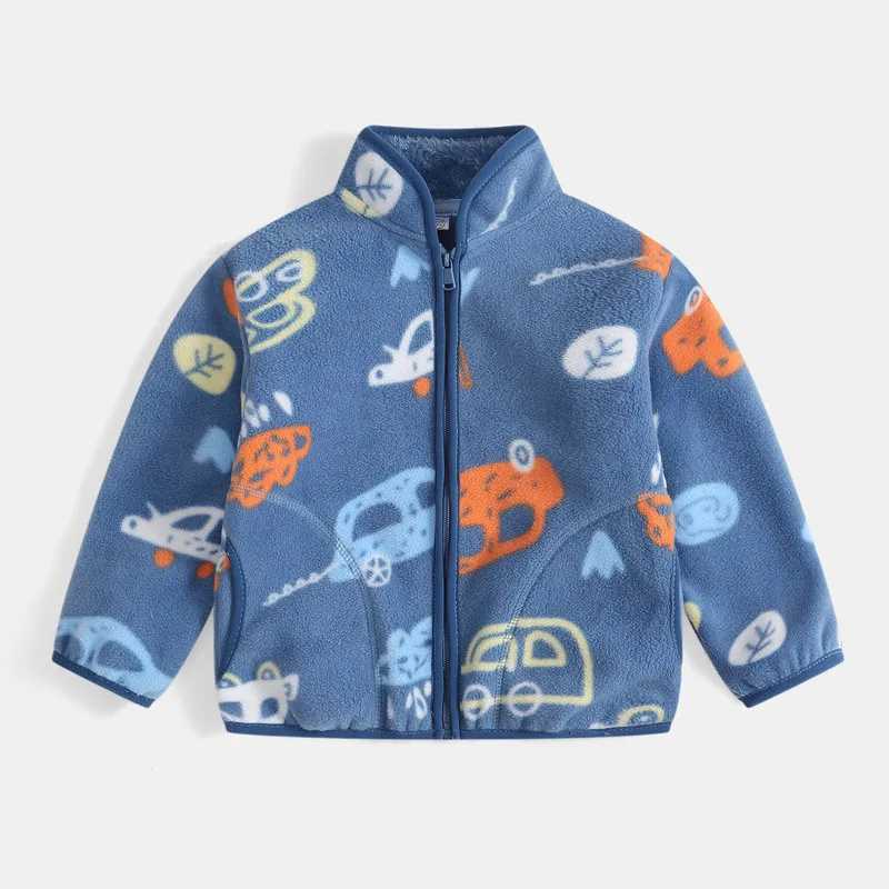 Boys Polar Fleece Jackets Girls Clothing Autumn Winter Thermal Coats Zipper Outerwear Children Long Sleeve Clothes 1-8TXJ241214