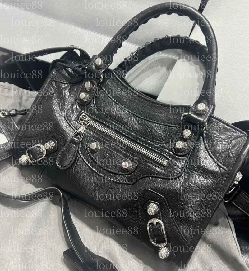 luxury Designer Women Le City Women Underarm Shoulder Bag Leather Half Moon Bags Lady Motorcycle bag