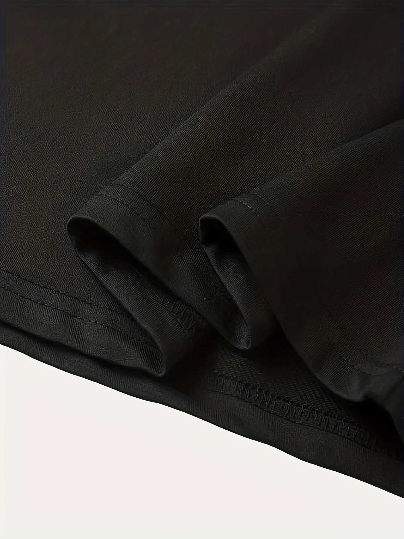 Summer Mens 00% Cotton Casual Loose Size Graphic Line Print Round Neck Short Sleeve T-shirt Top W250607