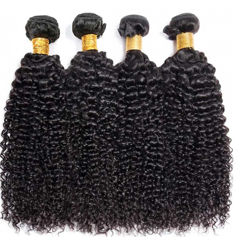 12A Brazilian Virgin Human Hair Kinky Curly Bundles With Frontal Ocean Water Wave Bundles With Frontal Bundles With Lace CloXJ250120