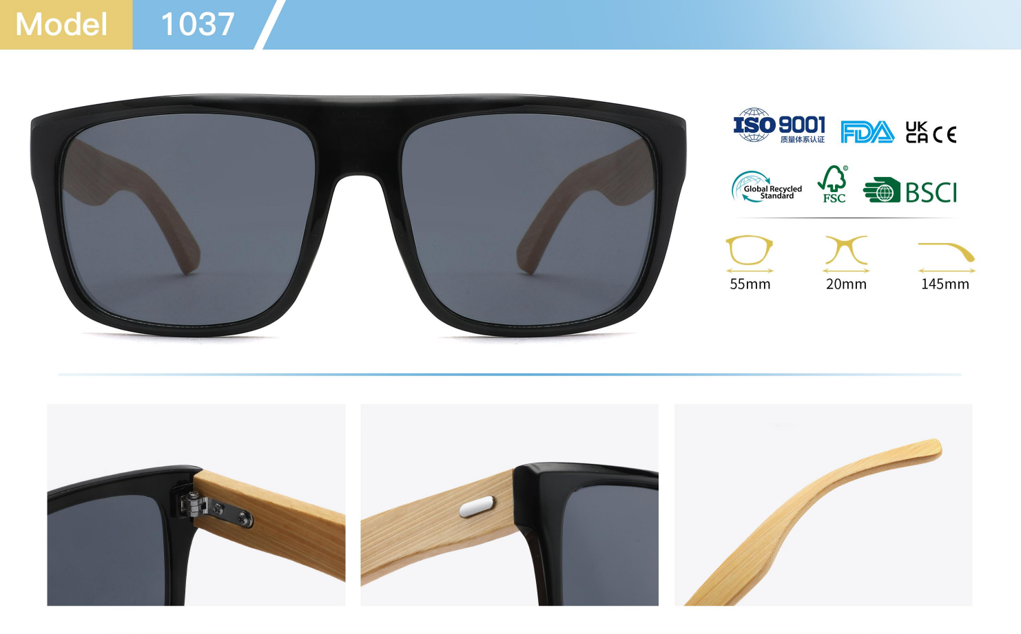 Luxury designer sunglasses shield sunglasses Man Women Goggle Beach Sun Glasses Eye protection with large frame for slimming effect PC frame wooden gl