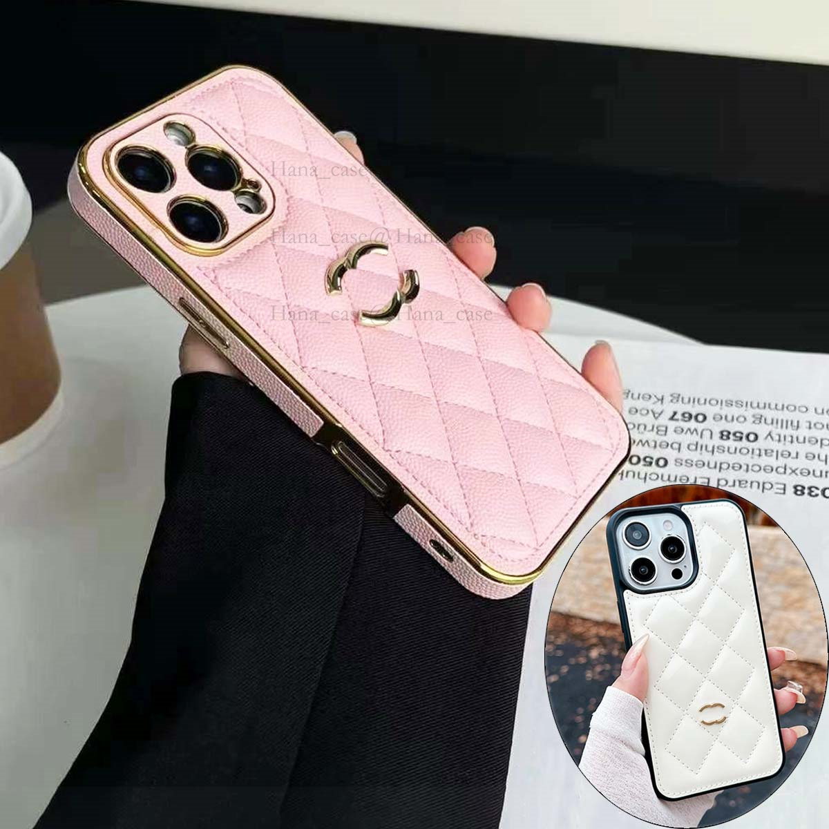 Luxury iPhone Case for iPhone 16 Pro Max, 15 14 Plus 13 12 Pro 11 Designer Phone Case for Women Men Good Grip Shockproof Ultra Slim Smooth Cover Electroplating