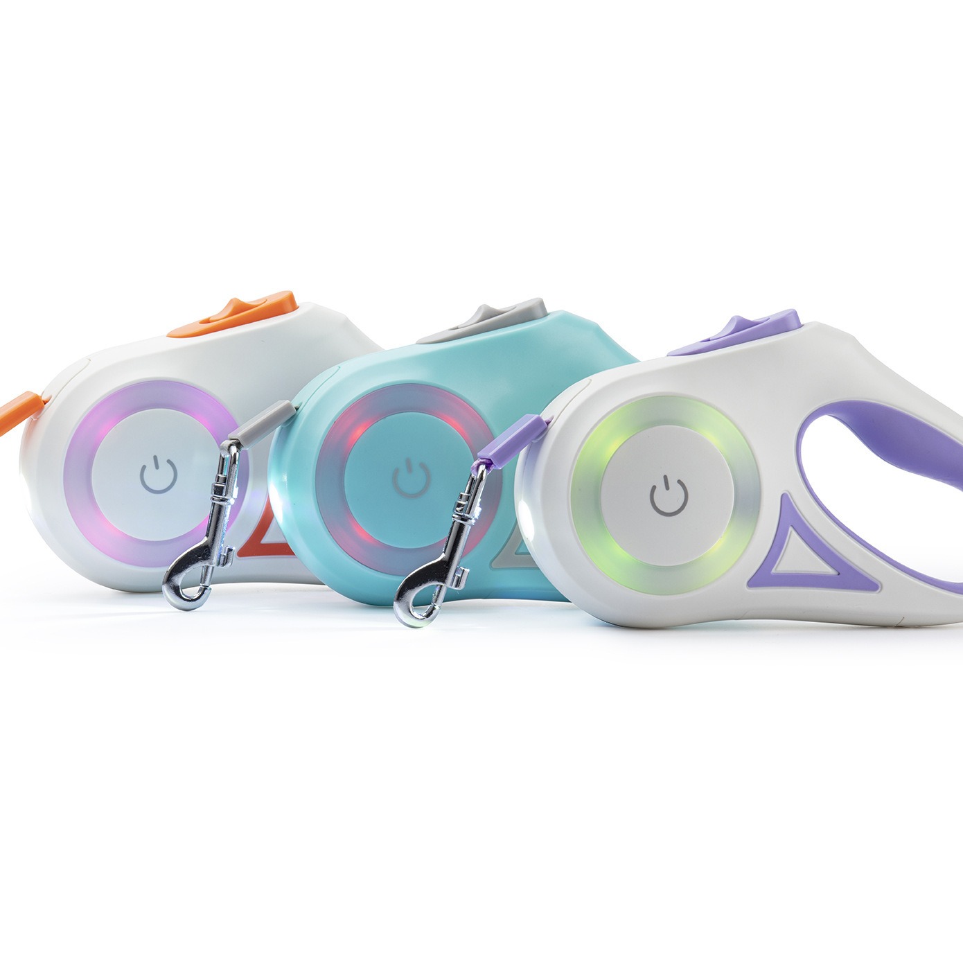 5M LED Retractable Dog Leash Automatic Pet Walking Lead with Light for Small Medium Large Dogs