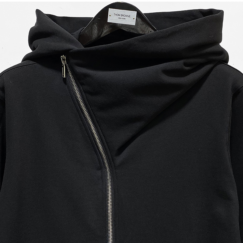 Wizard Hat Assassins Skateboard Streetwear Y2k Gothic Diagonal Zip Up Black Cloak Mountain Hoodie Jacket For Men Women