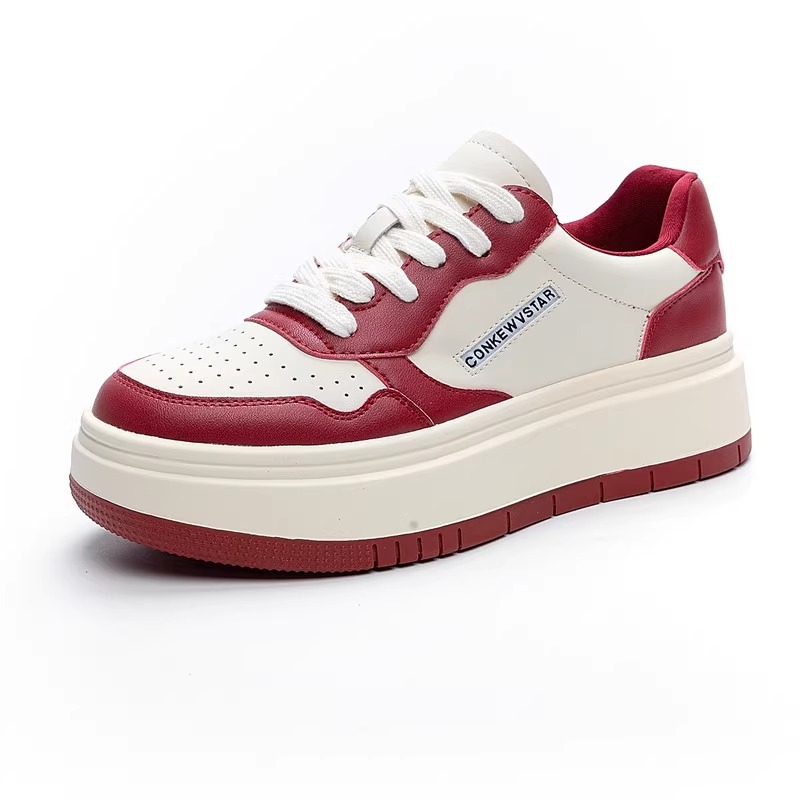 2024 explosion thick soled small white shoes female casual sports shoes lovers fashion all matching board shoes