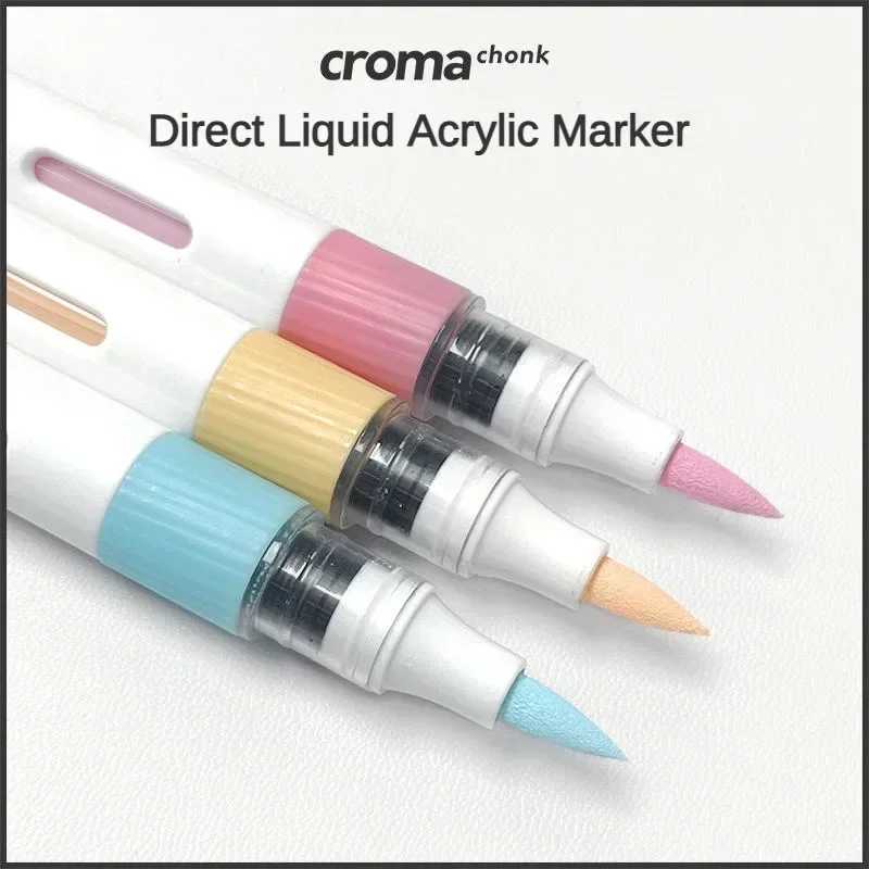 Markers Croma 24/48/72 Colors Acrylic Direct liquid Marker Waterproof Sketch Oily Alcohol Based Marker for DIY Art Supplies Stationery H241215