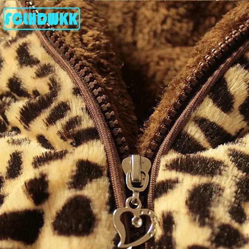 Kids Jackets Coat For Girls Winter Spring Baby Jackets Coats Children Leopard Jacket Coat Warm Outerwear Hoodies Kids ClothingXJ241214
