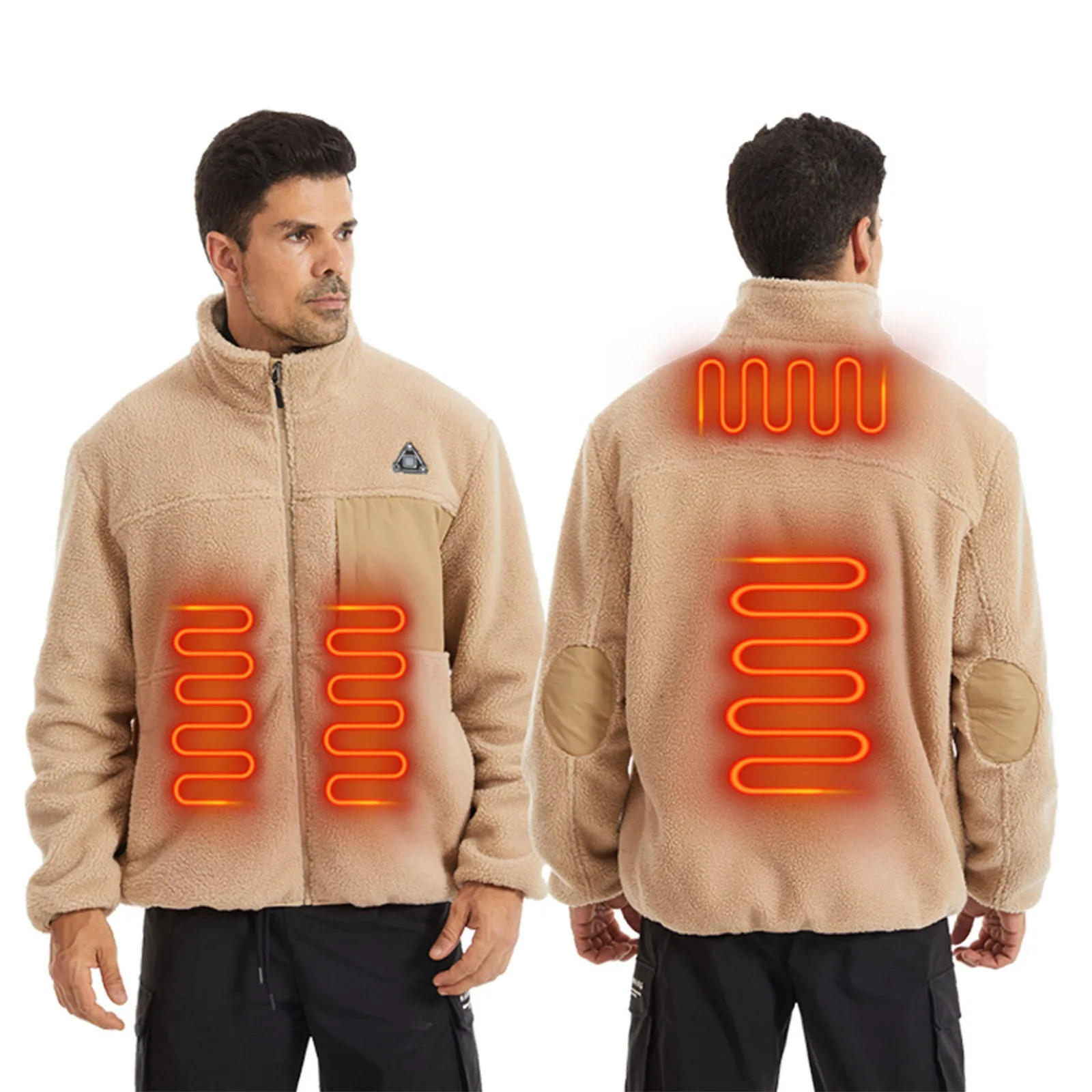 Skiing winter warm mens warm hooded vest Usb constant temperature electric outdoor jacket winter temperature control set 241214