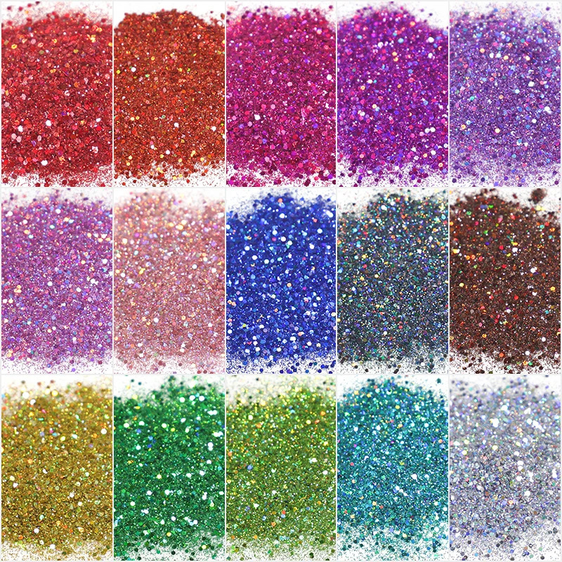 1 ozbag Nail Art Flash Laser Silver Gold Powder Blend Sequins Ultra Fine Dust gel Polishing Trim 241213