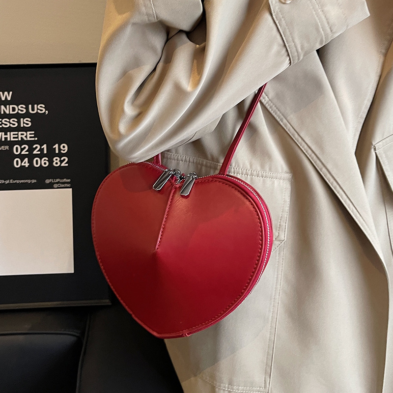 Women Shoulder Handbag High-end Niche Popular Peach Heart Bag Special Design Fashion Triple Black Beige Pink Red Gifts Free shipping cfd3 4b0