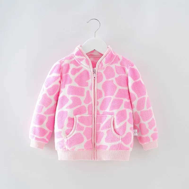 2024 New Spring Autumn Childrens Girls Coat Flannel Fleece Printed Warm Baby Girls Coat Western Sle Toddler Girls OuterwearsXJ241214