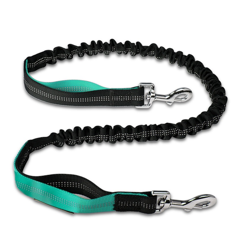 Hands Free Dog Leash Adjustable Waist Belt with Elastic Bungee Pet Running Lead for Outdoor Walking