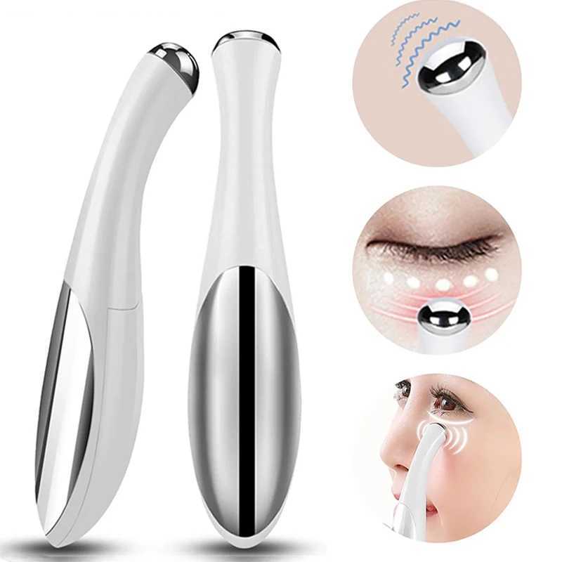 Electric Eye Massager Vibration Wrinkle Anti-Ageing Eye Massage Dark Circle Removal Beauty Face Eye Care Pen Pink and WhiteXJ250224