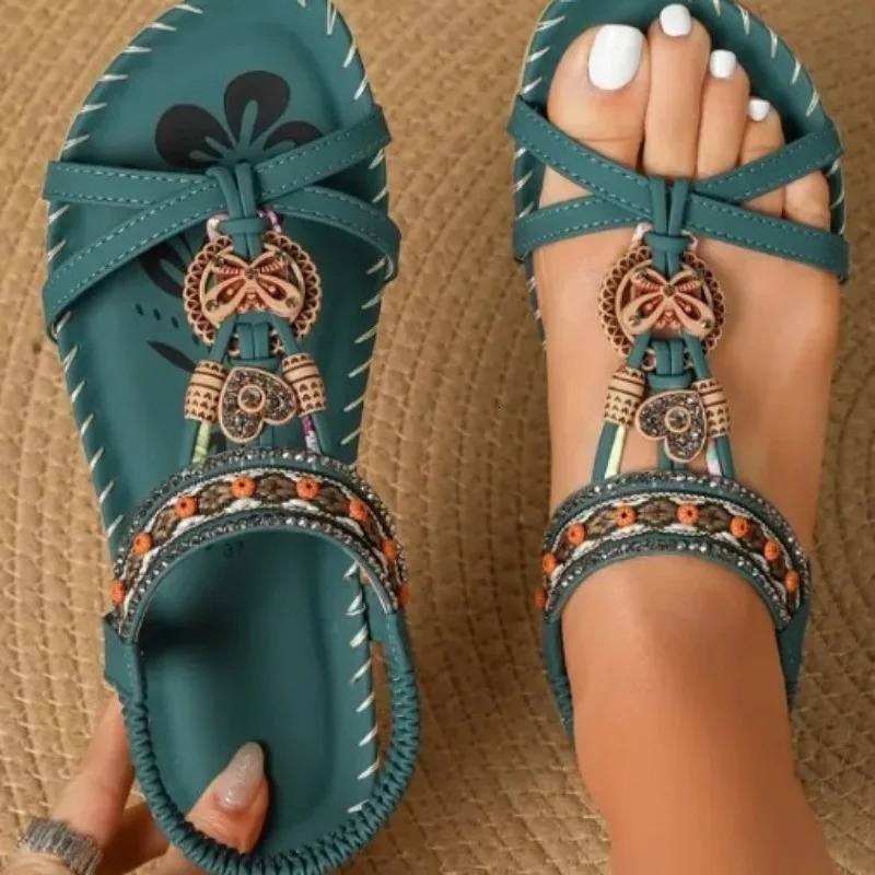 Plus Size Shoes for Women 3543 Summer Fashion Comfortable Round Toe Platform Sandals Zapatos De Mujer 241213