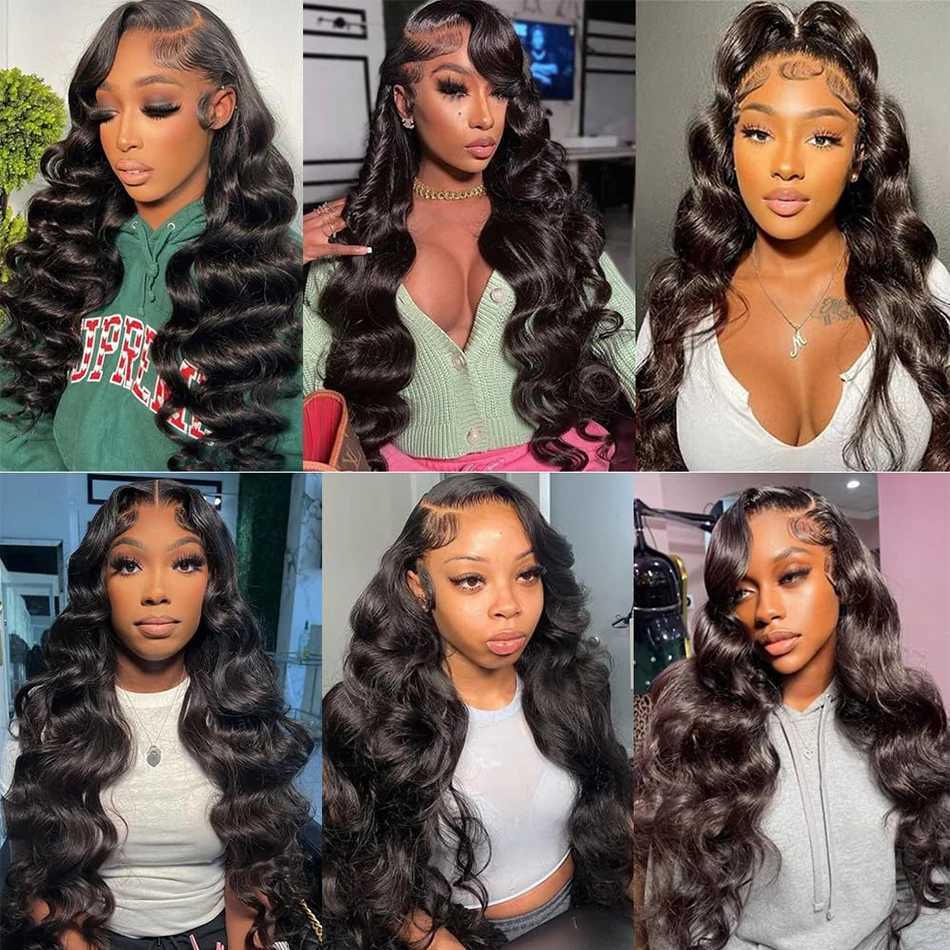 12A Brazilian Virgin 100% Unprocessed Human Hair Body Wave Bundles With Clo Frontal 3 Bundles With 13x4 Lace Frontal WigXJ250120