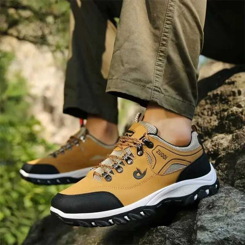 2024 New Men Hiking Shoes High Quality Anti Slip Men Sneakers Outdoor Climbing Walking Shoes Breathable Light Running Shoes MaleC241217