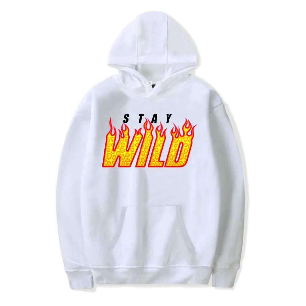 Ben Azelart Stay Wild Merch Hooded Drawstring Pocket Sweatshirt for Men and Women YouTube Pullover X241216