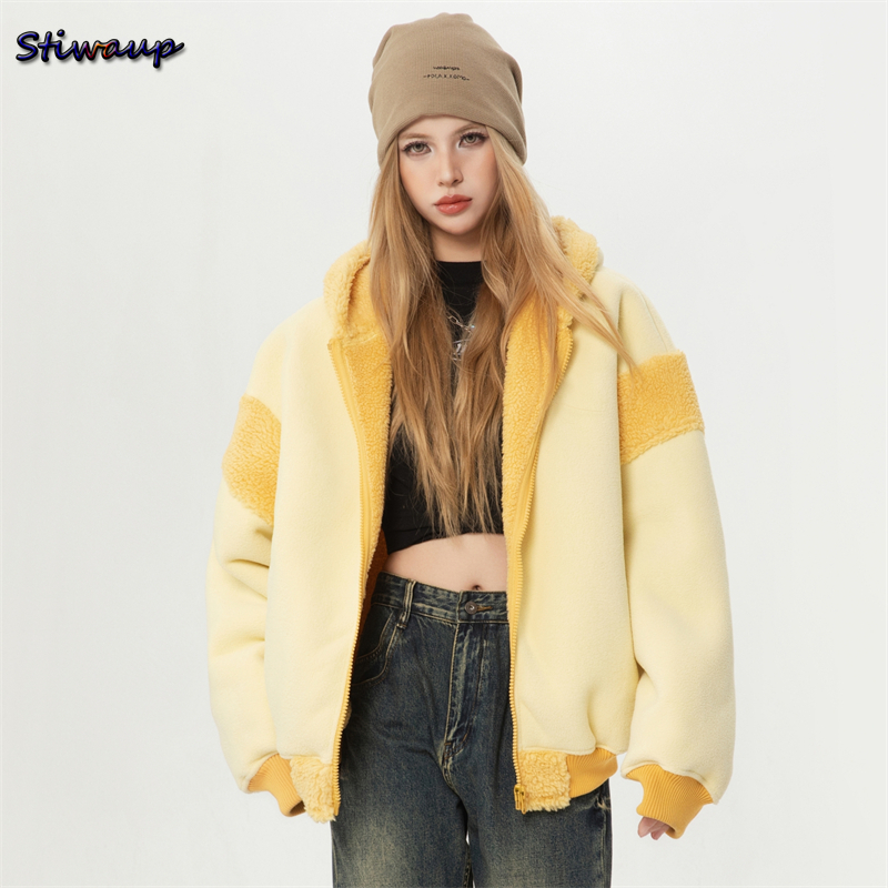 Womens Winter Parkas Designer Hoodies Women's Clothing Winter 2024 Korean Style Winter Christmas Clothes for Women Warm Plush Off Shoulder Christ
