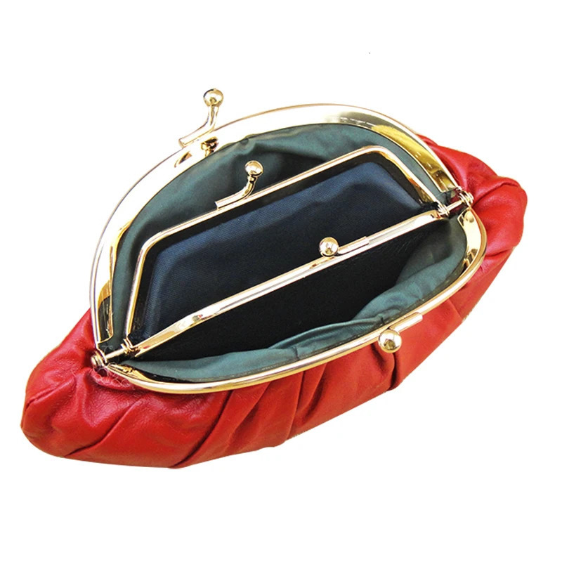 BELLO TUTTI Original Mini Coin Wallet Key Wallet Womens Card ID Bracket Wallet Mens Metal Buckle Leather Sheepskin Bag 241212