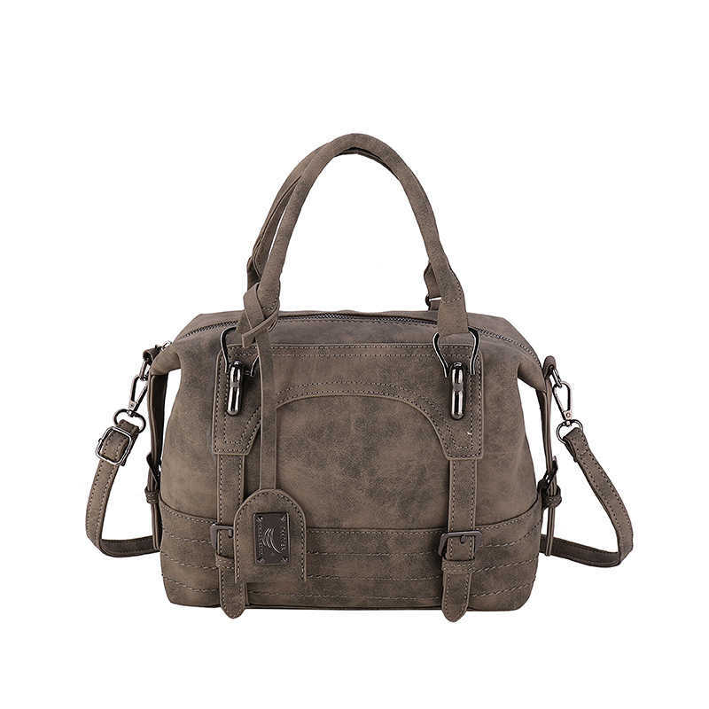 Women's frosted shoulder crossbody bag, large capacity women's handbag, Boston women's bag 241215