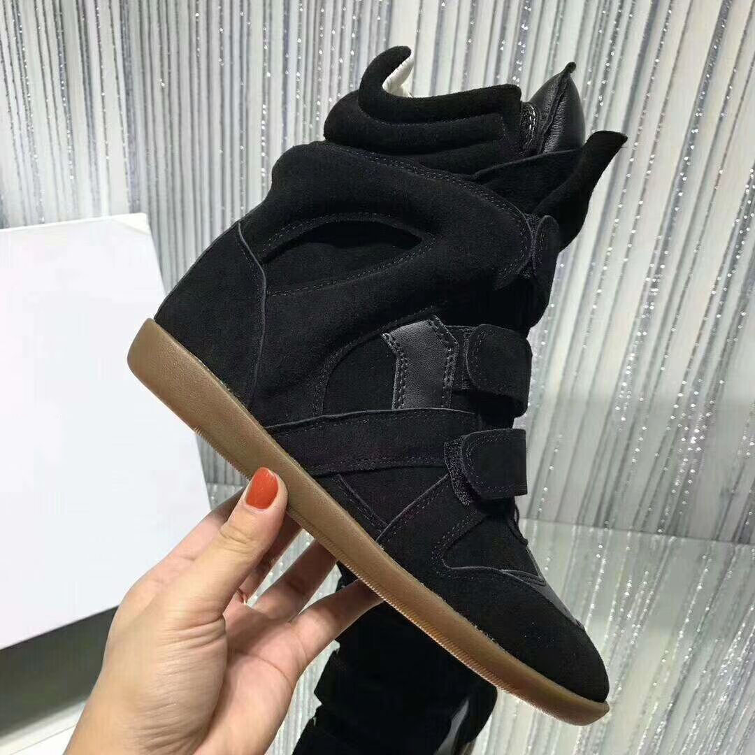 home shoe indoor slipper designer- shoes Isab trainers mart bek leather trimmed wedge black white comfortable womens sneakers simple ett imslipper Rih