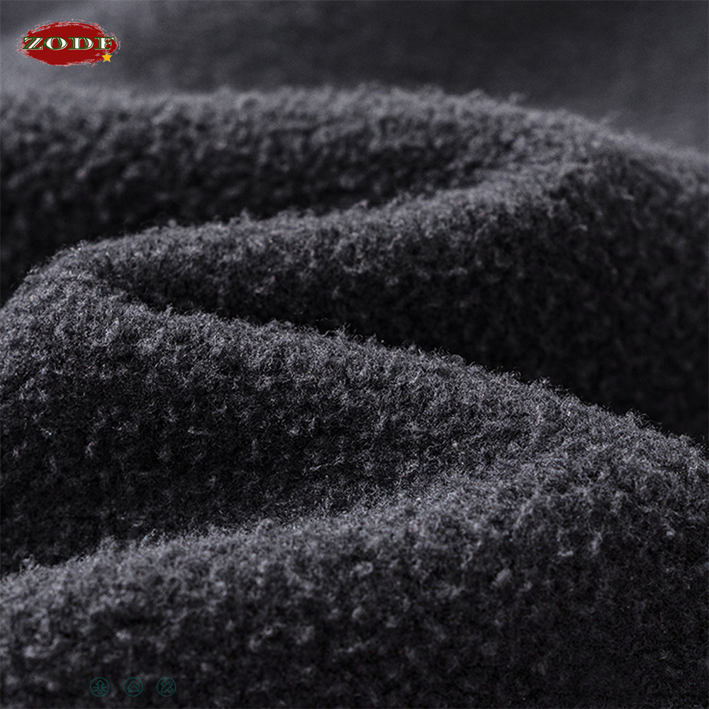 Retro Winter Washed Black Fleece Jackets For Men Unisex Oversized 332Gsm Zipper Coats Hoodie Outwears