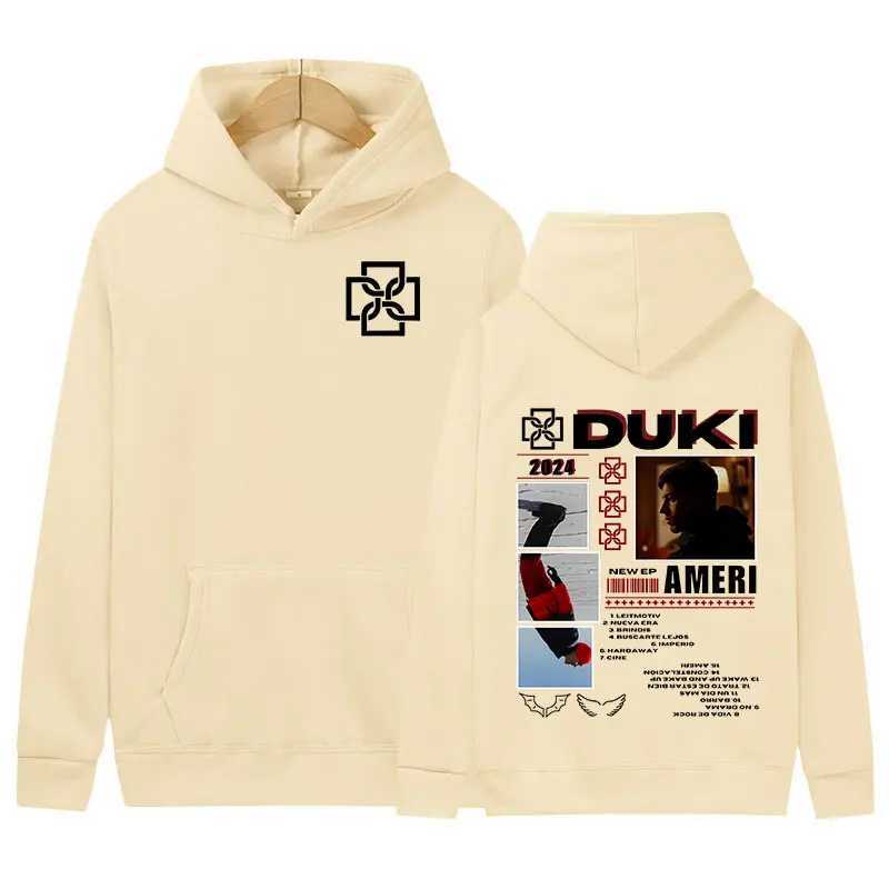 Duki ADA Tour 2024 Hoodie Rap Mens Hip Hop Clothing Zipper Sports Shirt Y2k Unisex Retro Fashion Super Big Hoodie X241216