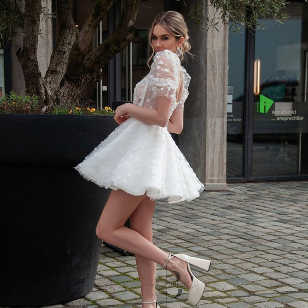 Plus Size A Line Wedding Dresses V Neck Appliques Lace Wedding Gowns Illusion Long Sleeve Boho Bridal Dress vestido noiva 05