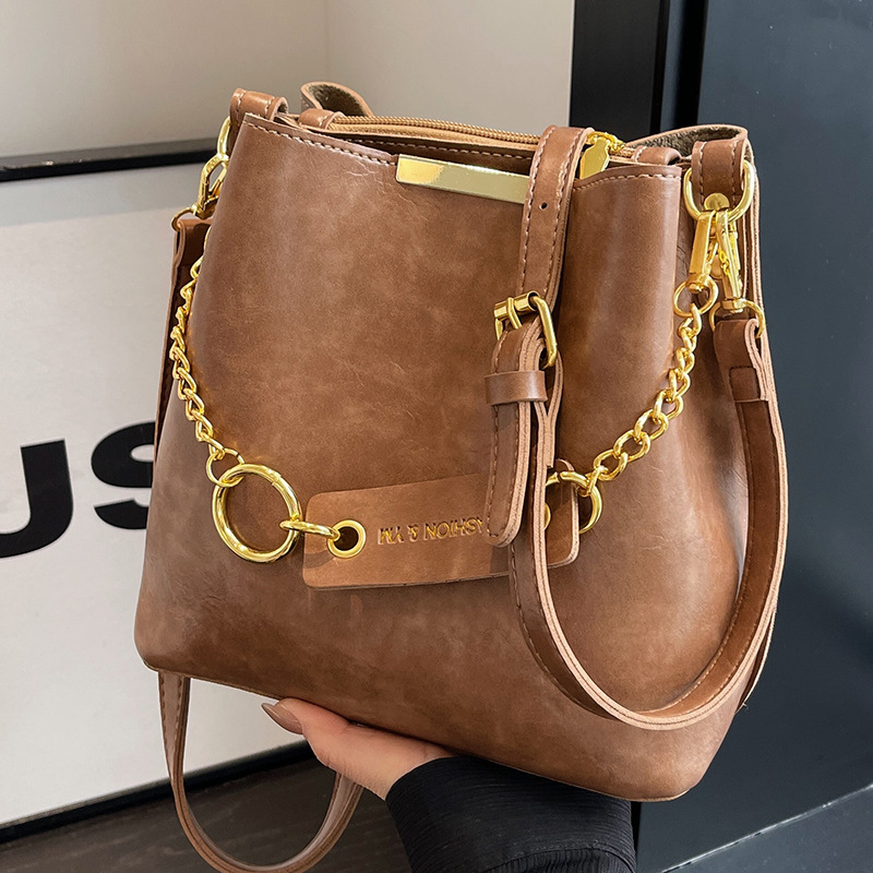 Women's Shoulder Crossbody Bag High-end Design Sense Niche Retro Versatile Triple Black Brown Khaki Coffee Commute Free shipping