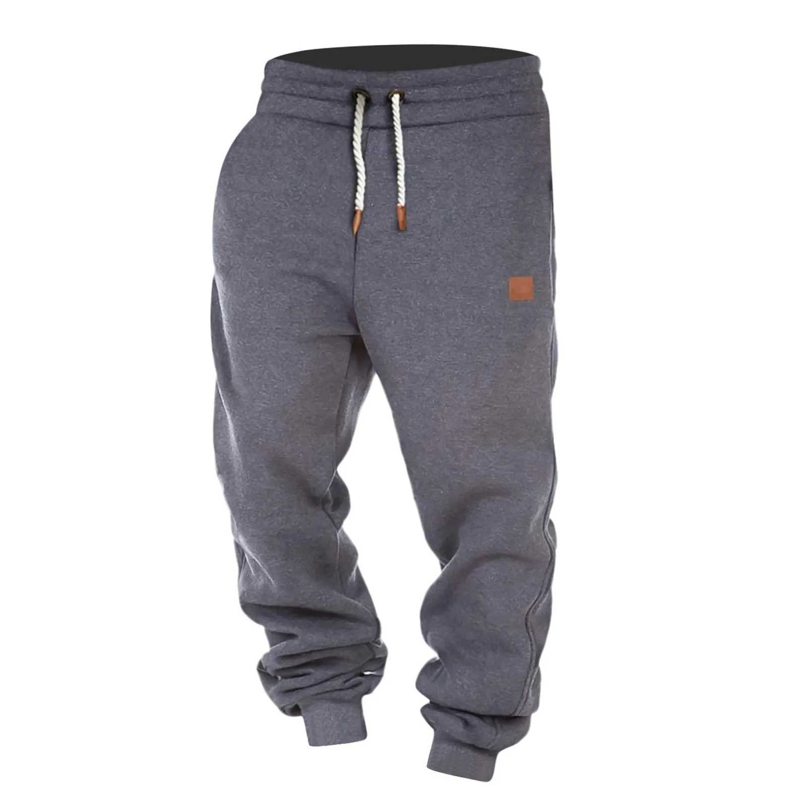 Mens Outdoor Jogger Fitness Running Basketball Training Trouser Plus Size Loose Casual Pants Drawstring Baggy Sweatpants Black X250319