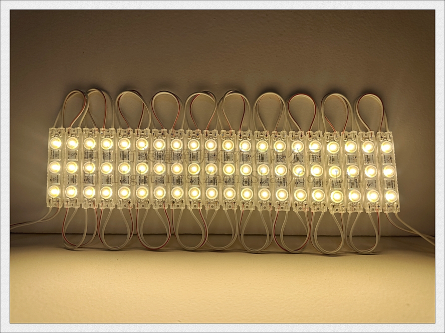 220V / 110V LED Light Module for Sign Letter 1.8W 220lm SMD 3030 3 led IP65 63mm*13mm ultrasonic Seal Super Bright no Need of Transformer