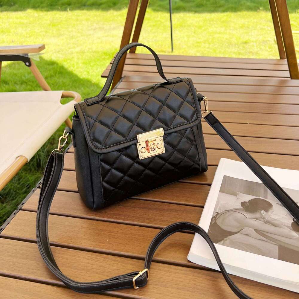 Gge Kelly Ladies Niche Design, Textured Handbag, Korean Version, Women's Crossbody Bag, Single Shoulder Bag