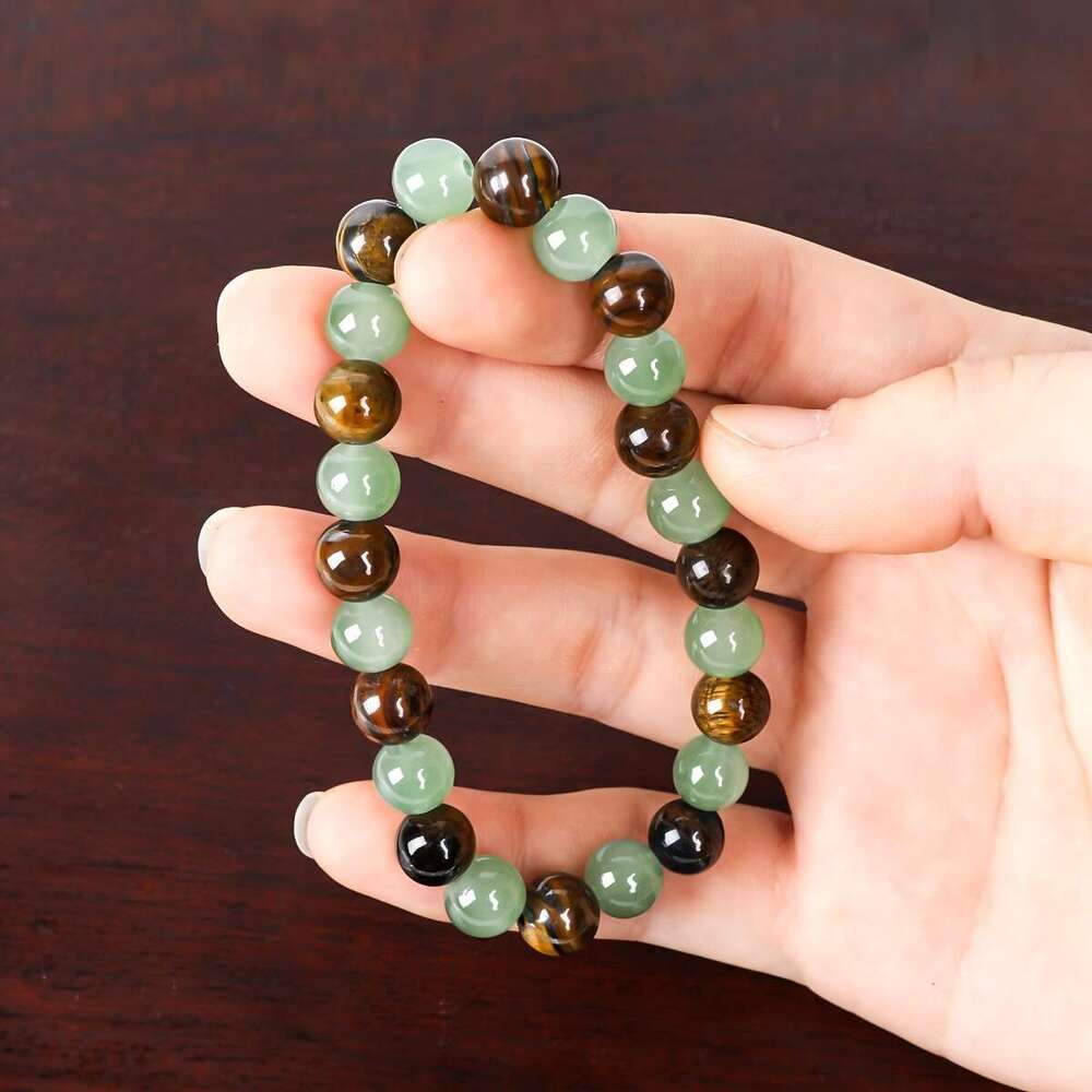 AuraBeams Prosperity Beads Unisex Stretch Jewelry for Attracting Wealth, Good Fortune, Personal Strength - Enhance Success, Abundance, and Confidence