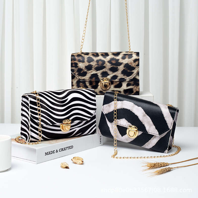 Leopard Pattern Small Square New Women's Manufacturer Wholesale Korean Version Single Shoulder Crossbody Mobile Phone Bag