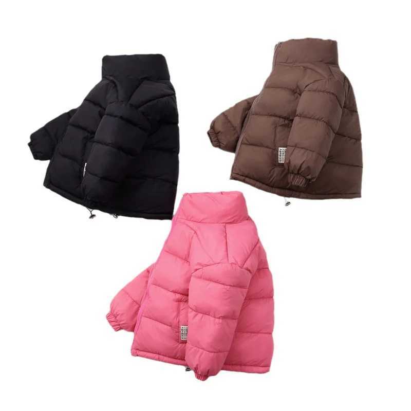 Boys Coat Cotton Jacket Windbreak Outerwear 2024 Brown Winter Autumn Thicken Warm Cotton Christmas Gift Childrens ClothingXJ241214