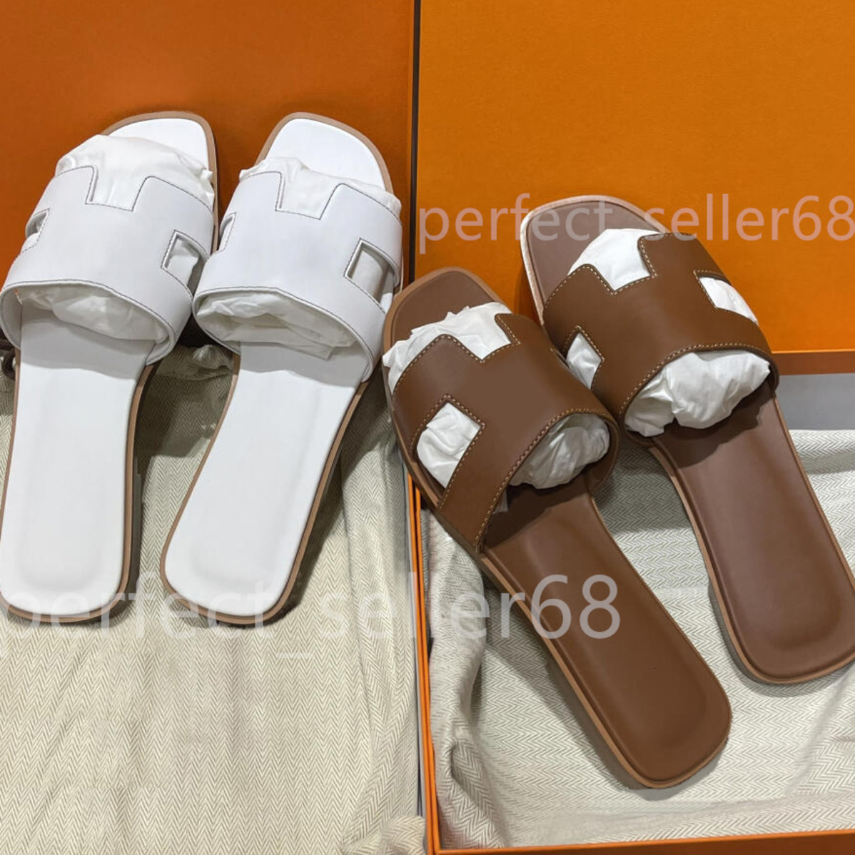 Designer Slides Sandals Women Beach Slippers Genuine Leather Classic Brand Luxury Summer Sandal Men Women Crocodile Skin Slide Ladies flat shoes Dust Bag Size 35-42