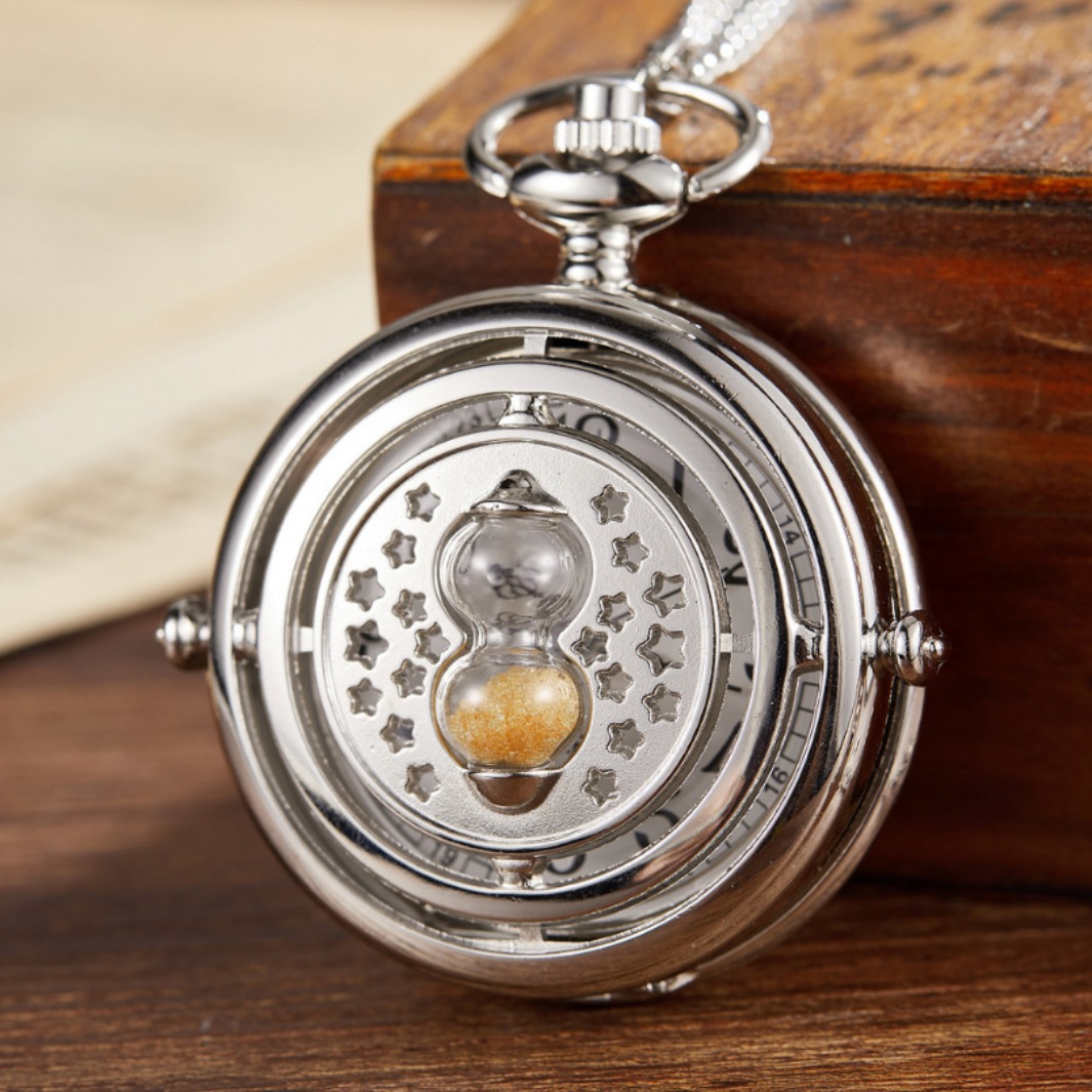 Large pocket watch skeleton funnel chronograph vintage quartz pocket watch thickness 15mm non-waterproof zinc alloy round 012